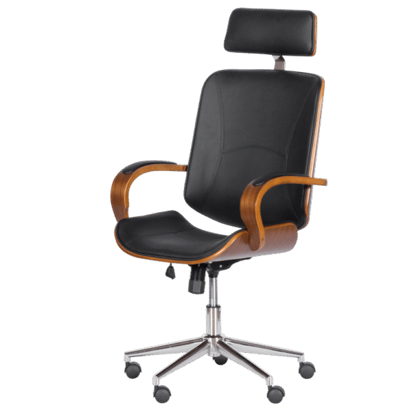 Президентски офис стол Carmen 6401 - орех - черно