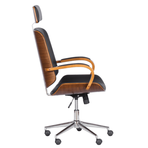 Президентски офис стол Carmen 6401 - орех - черно