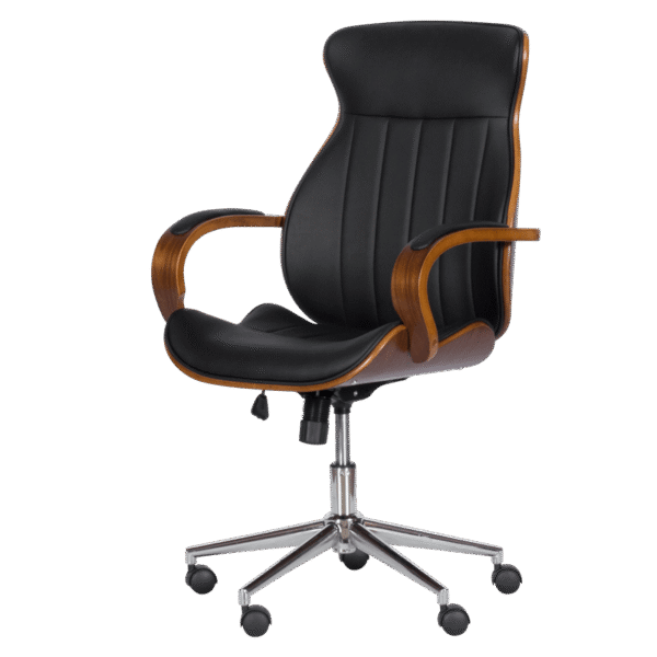 Президентски офис стол Carmen 6402 - орех - черно