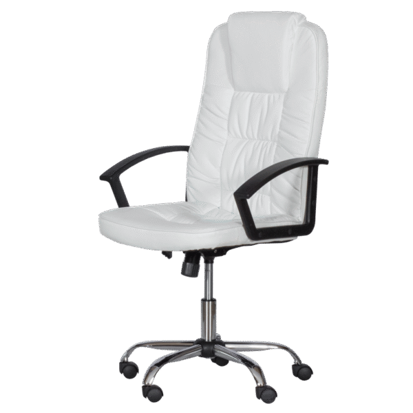 Президентски офис стол Carmen 6681 - бял