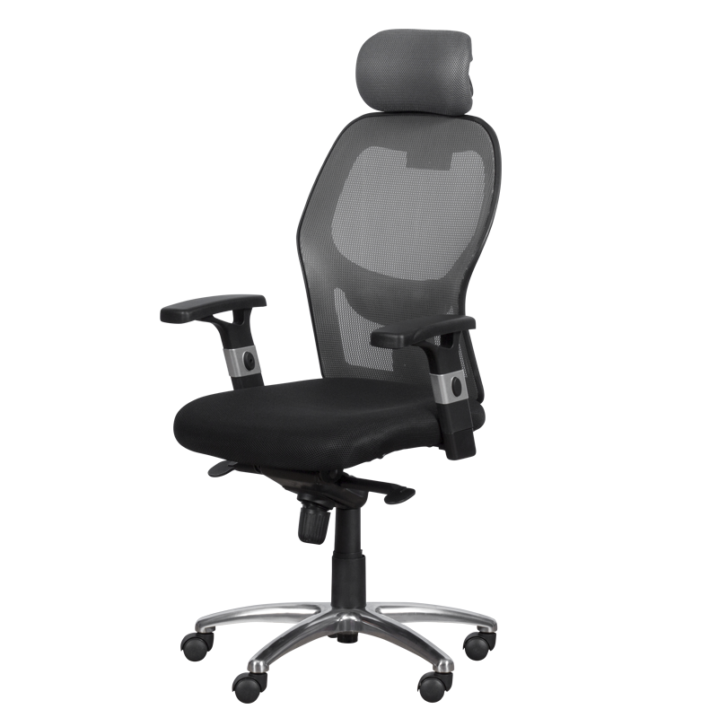 prezidentski-ofis-stol-carmen-7520-cheren-siv Ергономичен стол Carmen 7520 - черно сив цвят