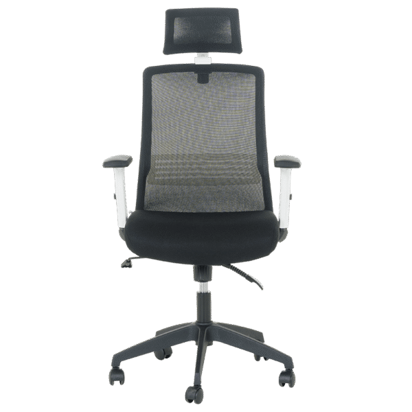 Президентски офис стол Carmen 7523 - черен и оранжев цвят