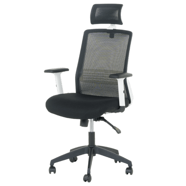 Президентски офис стол Carmen 7523 - черен и оранжев цвят