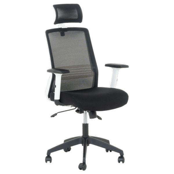 Президентски офис стол Carmen 7523 - черен и оранжев цвят