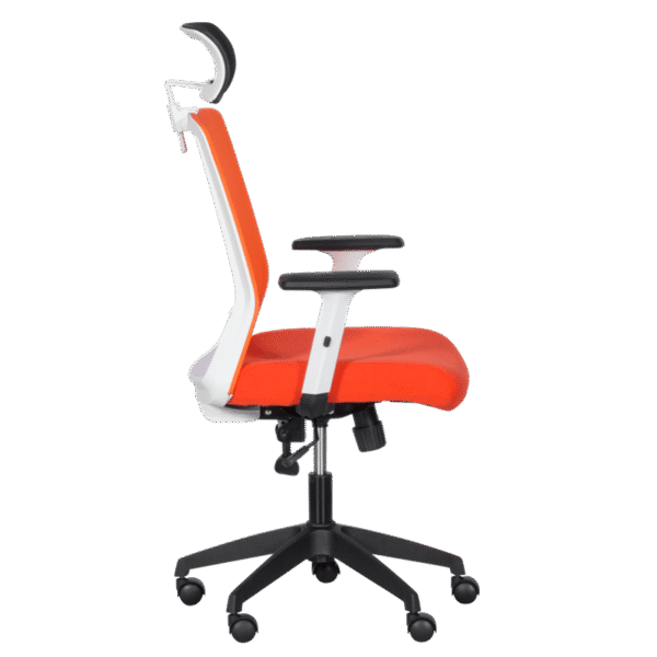 Президентски офис стол Carmen 7523 - черен и оранжев цвят