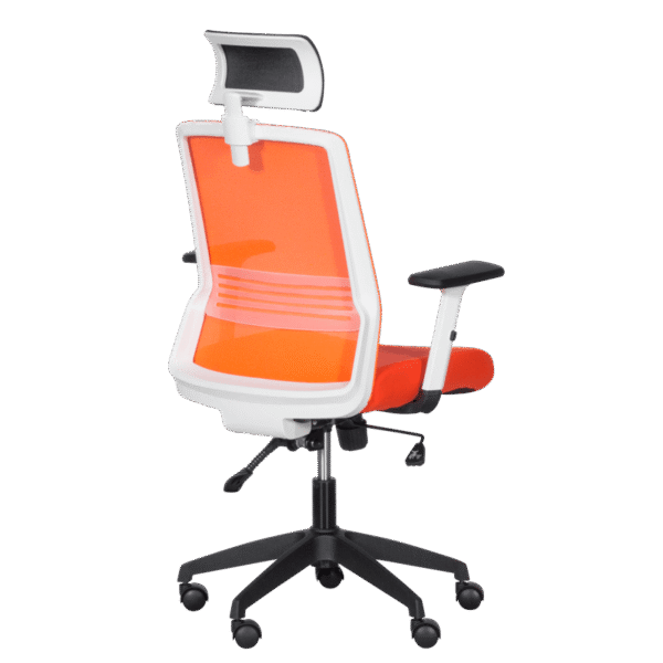 Президентски офис стол Carmen 7523 - черен и оранжев цвят