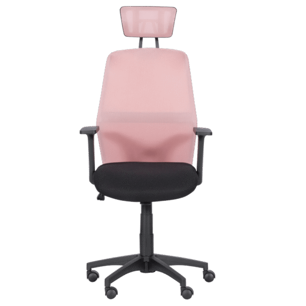 Президентски офис стол Carmen 7535 - розово - черен