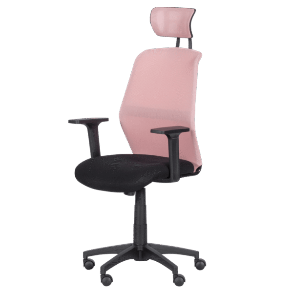 Президентски офис стол Carmen 7535 - розово - черен