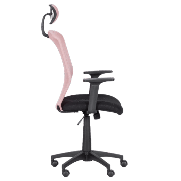 Президентски офис стол Carmen 7535 - розово - черен