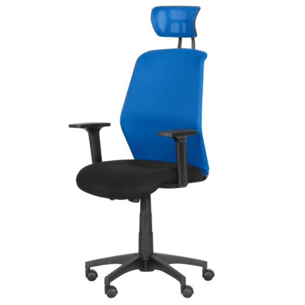 Президентски офис стол Carmen 7535 - синьо - черен