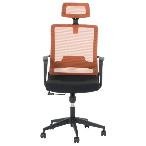 Президентски офис стол Carmen 7562 - черно - оранжево