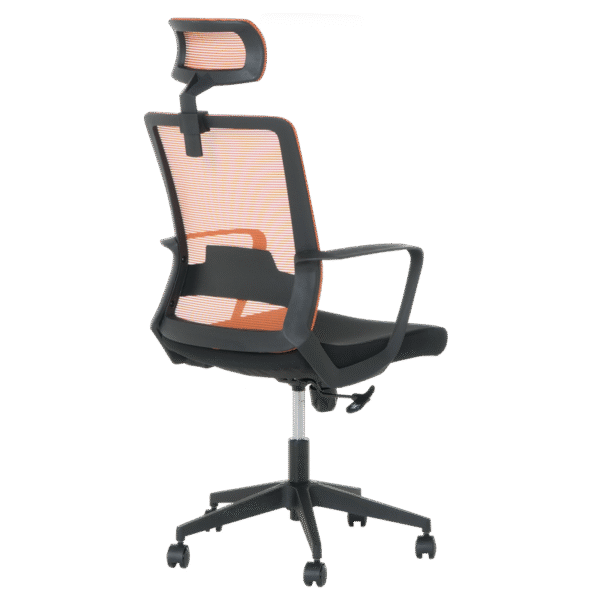 Президентски офис стол Carmen 7562 - черно - оранжево