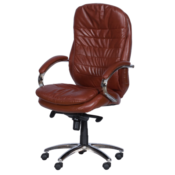 Президентски офис стол Carmen 8113-1 - искрящо кафяв