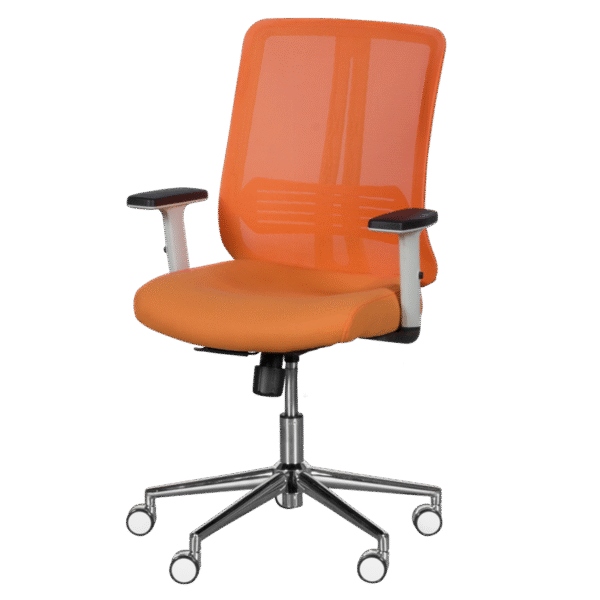 Президентски офис стол LORENA - оранжев