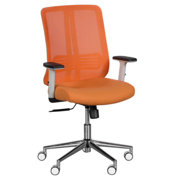 Президентски офис стол LORENA - оранжев