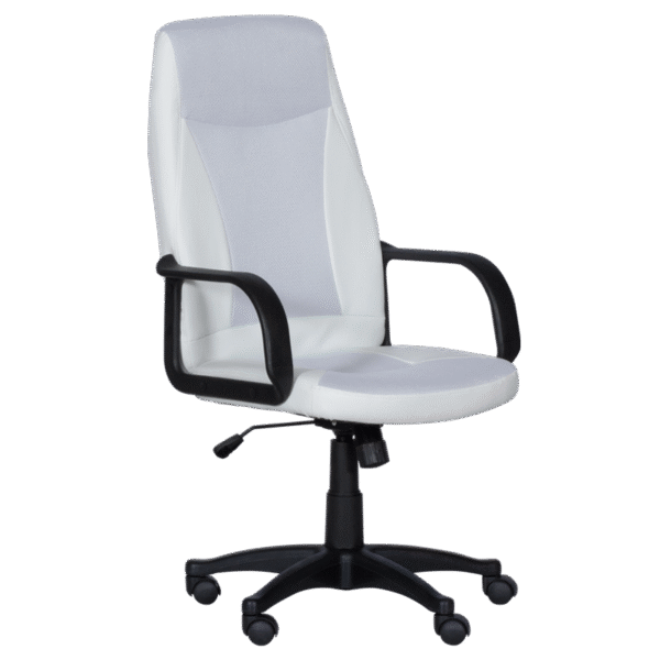 Работен офис стол Carmen 6511 - бежов,бял и черен цвят