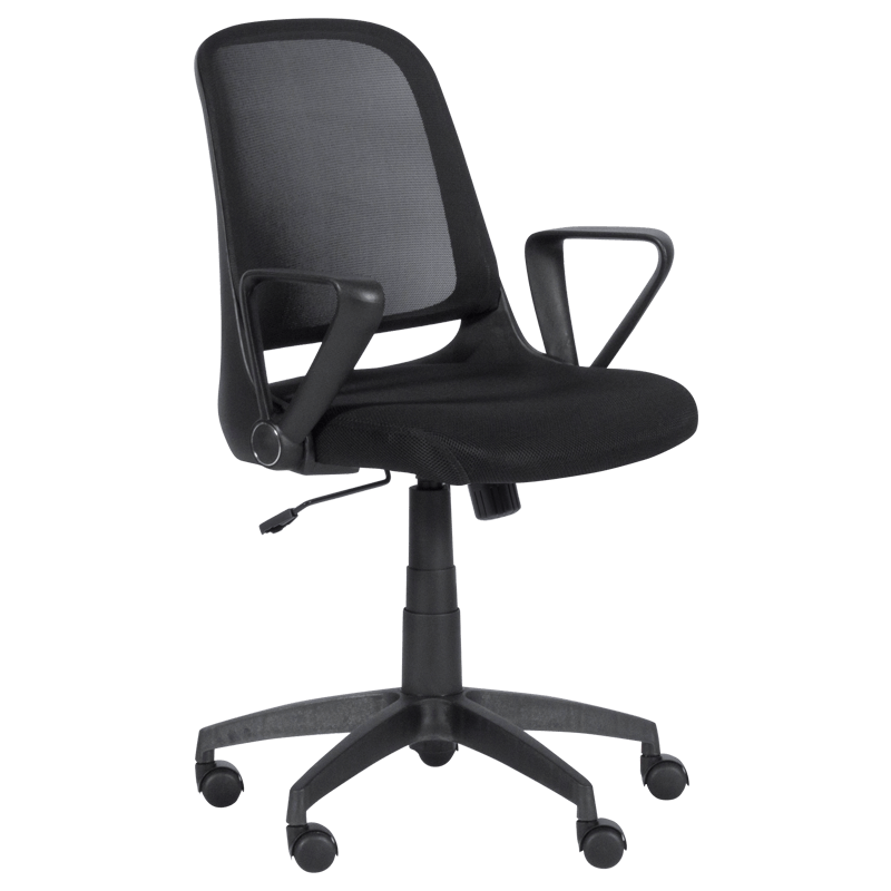 raboten-ofis-stol-carmen-7033-cheren Работен стол Carmen 7033 - черен цвят