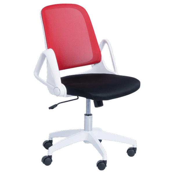 Работен стол Carmen 7033 - червено - черен