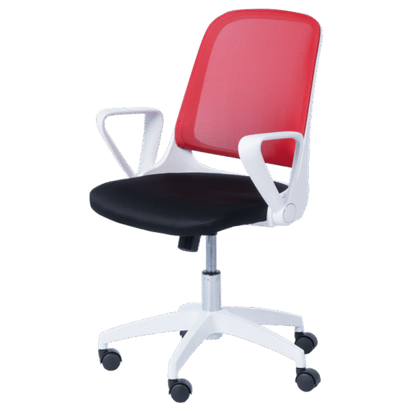 Работен стол Carmen 7033 - червено - черен