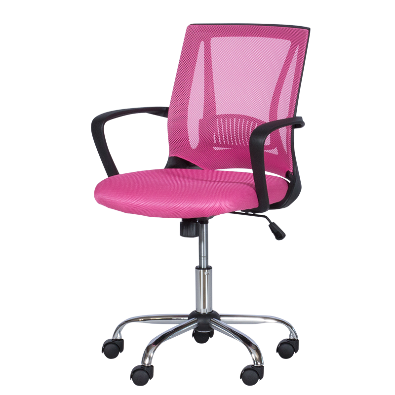 raboten-ofis-stol-carmen-7040-rozov Работен офис стол Carmen 7040 - розов