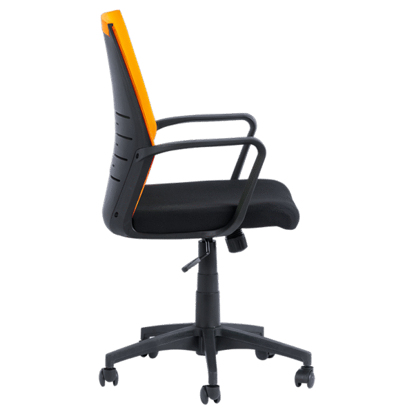 Работен офис стол Carmen 7041- черен - оранжев