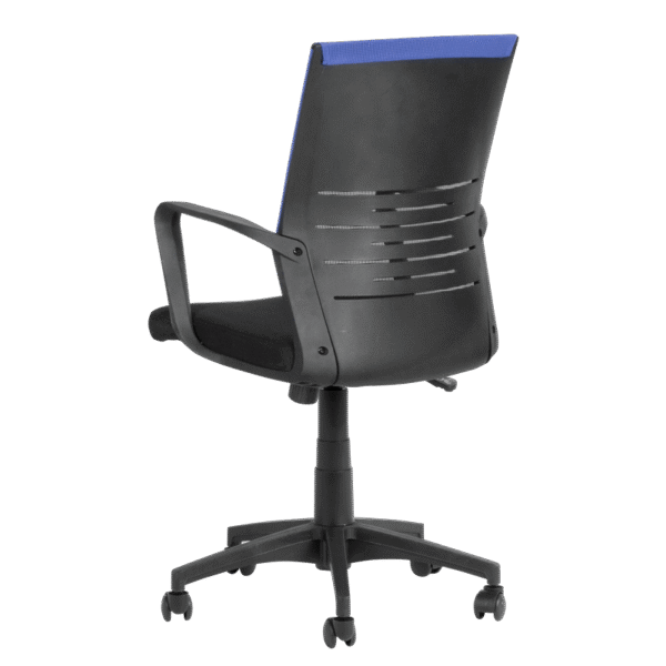 Работен офис стол Carmen 7041 - черен - син