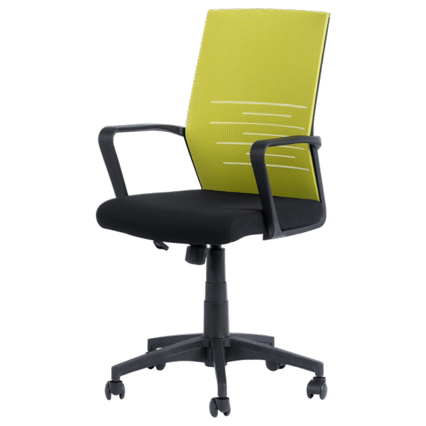 Работен офис стол Carmen 7041 - черен - зелен