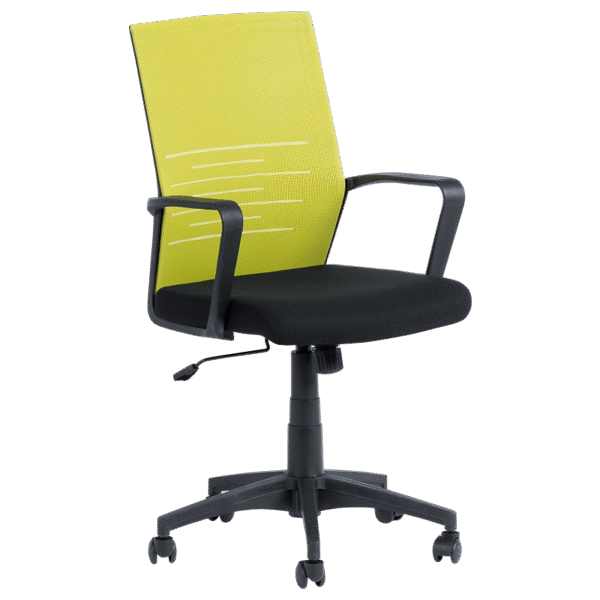 Работен офис стол Carmen 7041 - черен - зелен