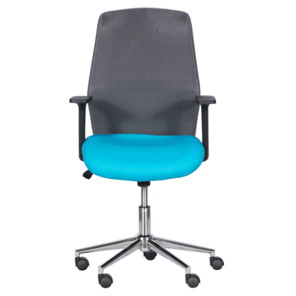 Работен офис стол Carmen 7047-1 - сив-син