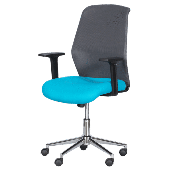 Работен офис стол Carmen 7047-1 - сив-син