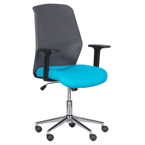 Работен офис стол Carmen 7047-1 - сив-син