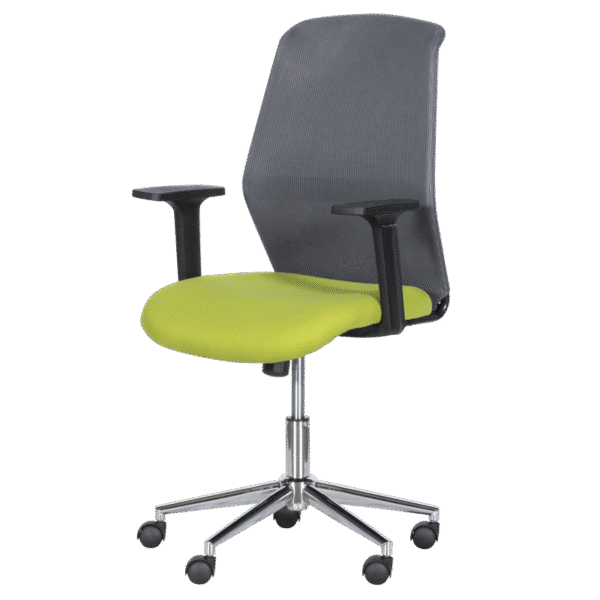 Работен офис стол Carmen 7047-1 - сив-зелен