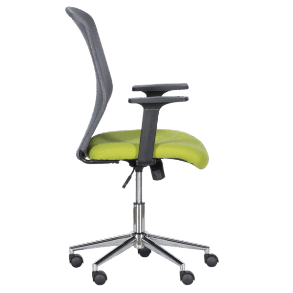 Работен офис стол Carmen 7047-1 - сив-зелен