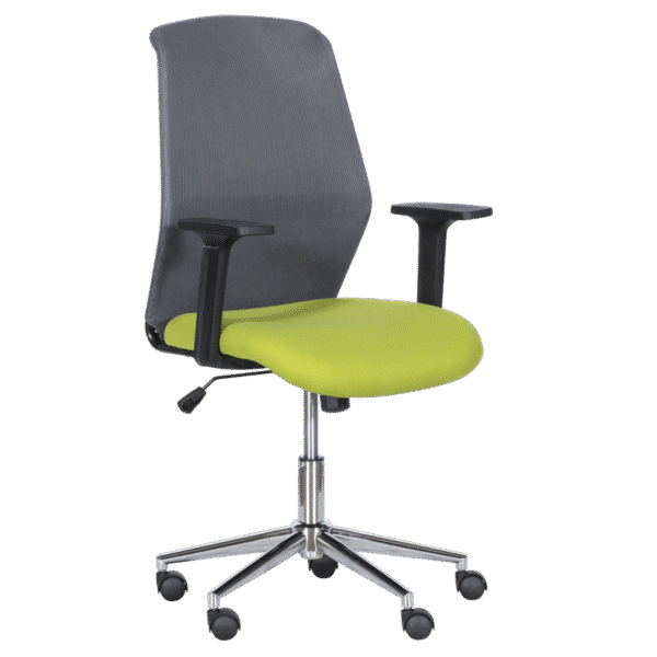 Работен офис стол Carmen 7047-1 - сив-зелен