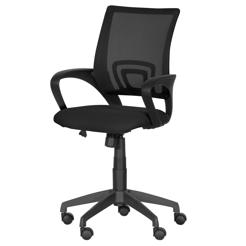 raboten-ofis-stol-carmen-7050-cheren Работен офис стол Carmen 7050 - черен