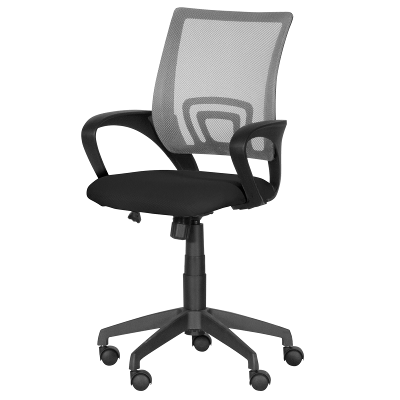 raboten-ofis-stol-carmen-7050-siv-cheren Работен офис стол Carmen 7050 - сив - черен