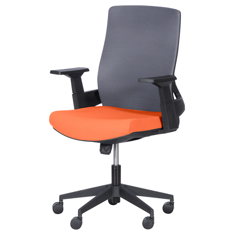 raboten-ofis-stol-carmen-7545-oranjev-siv Работен офис стол Carmen 7545 - оранжев-сив