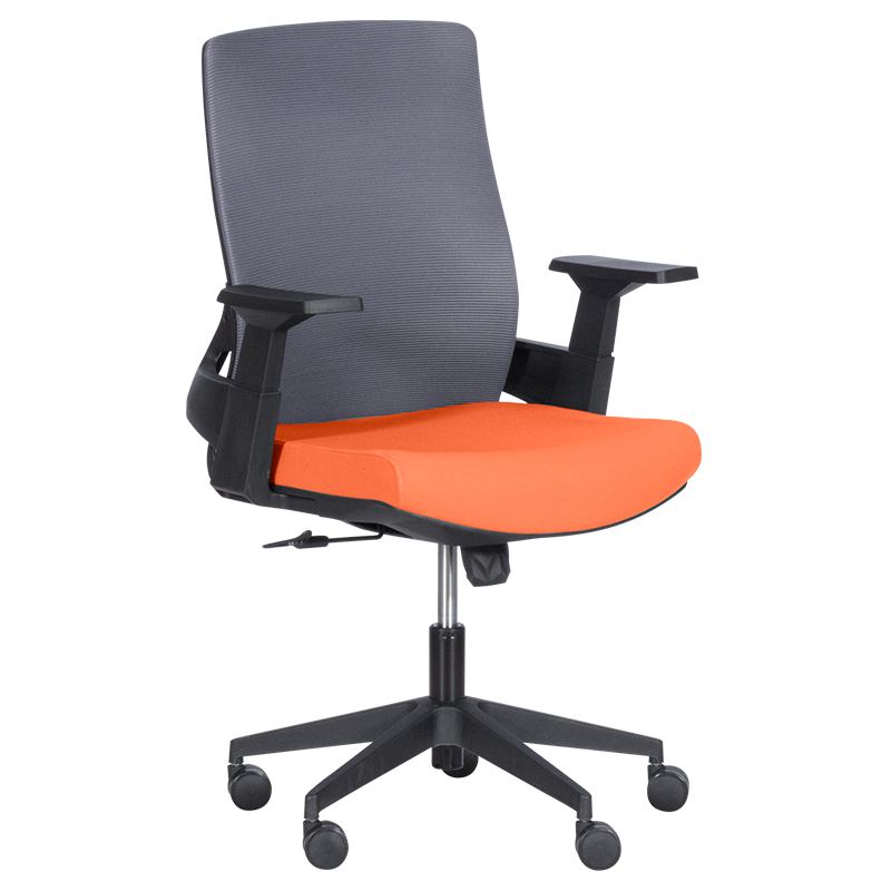 raboten-ofis-stol-carmen-7545-oranjev-siv Работен офис стол Carmen 7545 - оранжев-сив