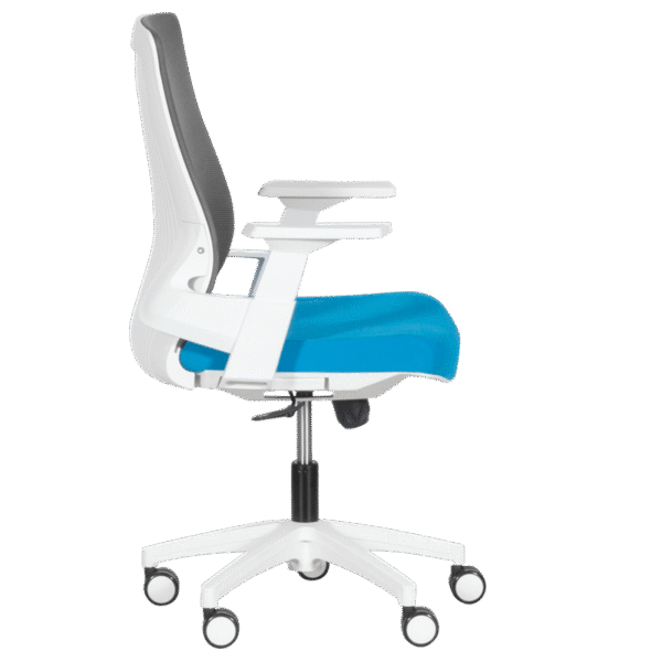 Работен офис стол Carmen 7547 - син-сив