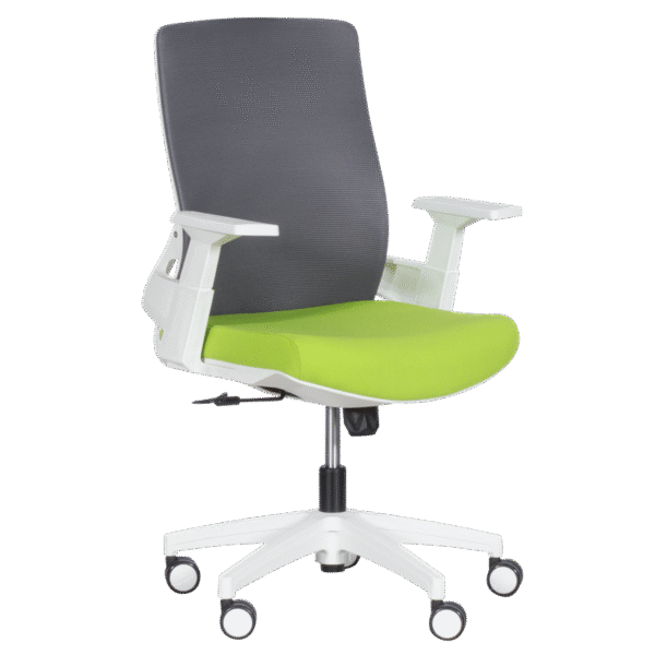 Работен офис стол Carmen 7547 - зелен-сив