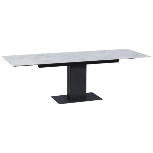 Разтегателна трапезна маса JURATA - бяла