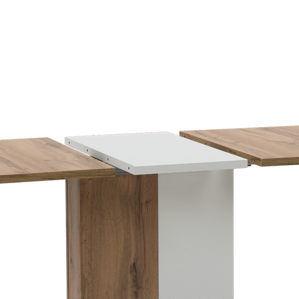 Разтегателна трапезна маса NEXT дъб вотан - бял
