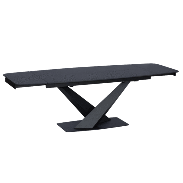 Разтегателна трапезна маса PLOCK - черна