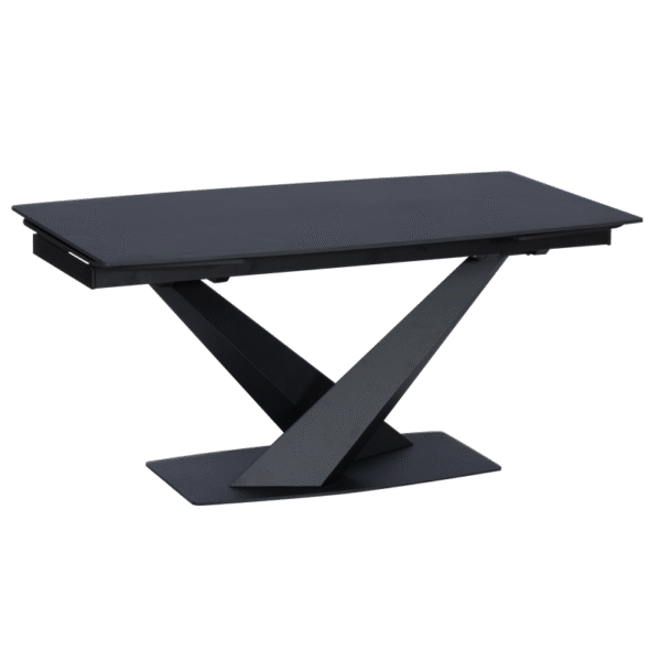 Разтегателна трапезна маса PLOCK - черна