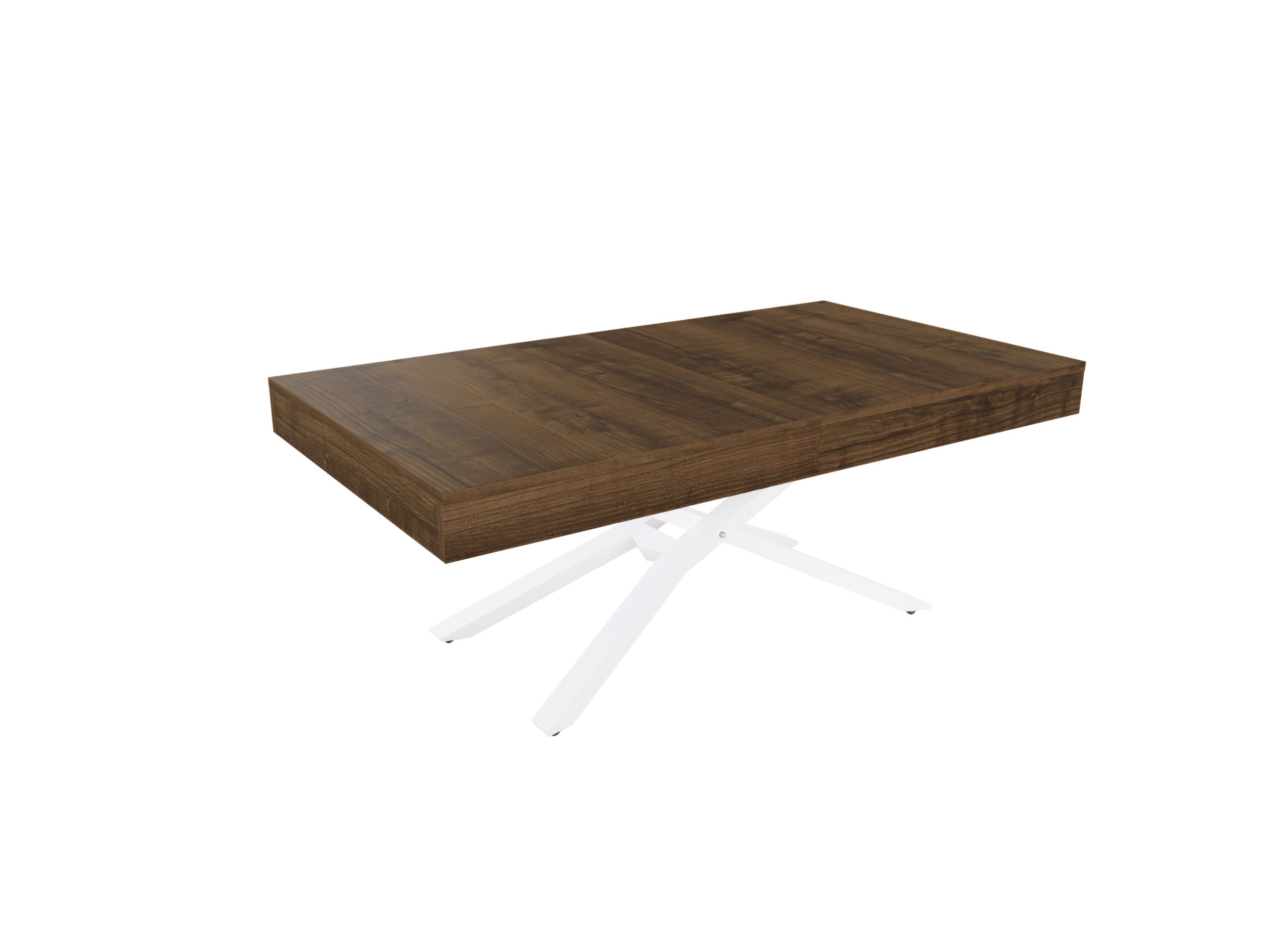 с бяла основа Разтегателна маса Тоскана с повдигащ механизъм - дъб масима