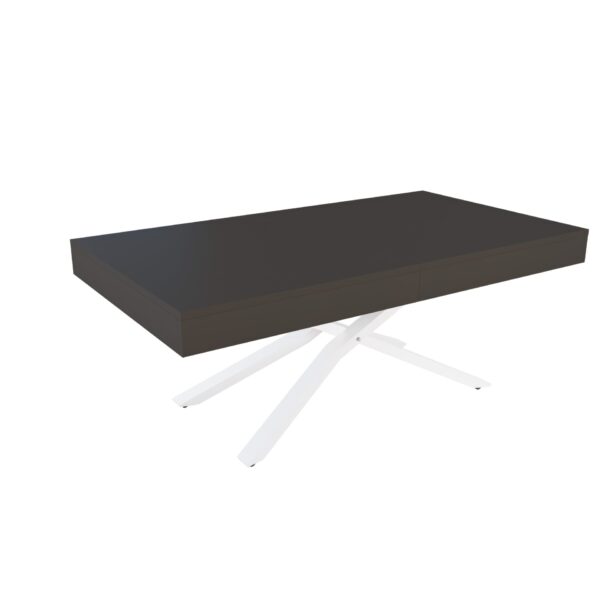 Разтегателна маса Тоскана с повдигащ механизъм плот МДФ цвят мат базалт