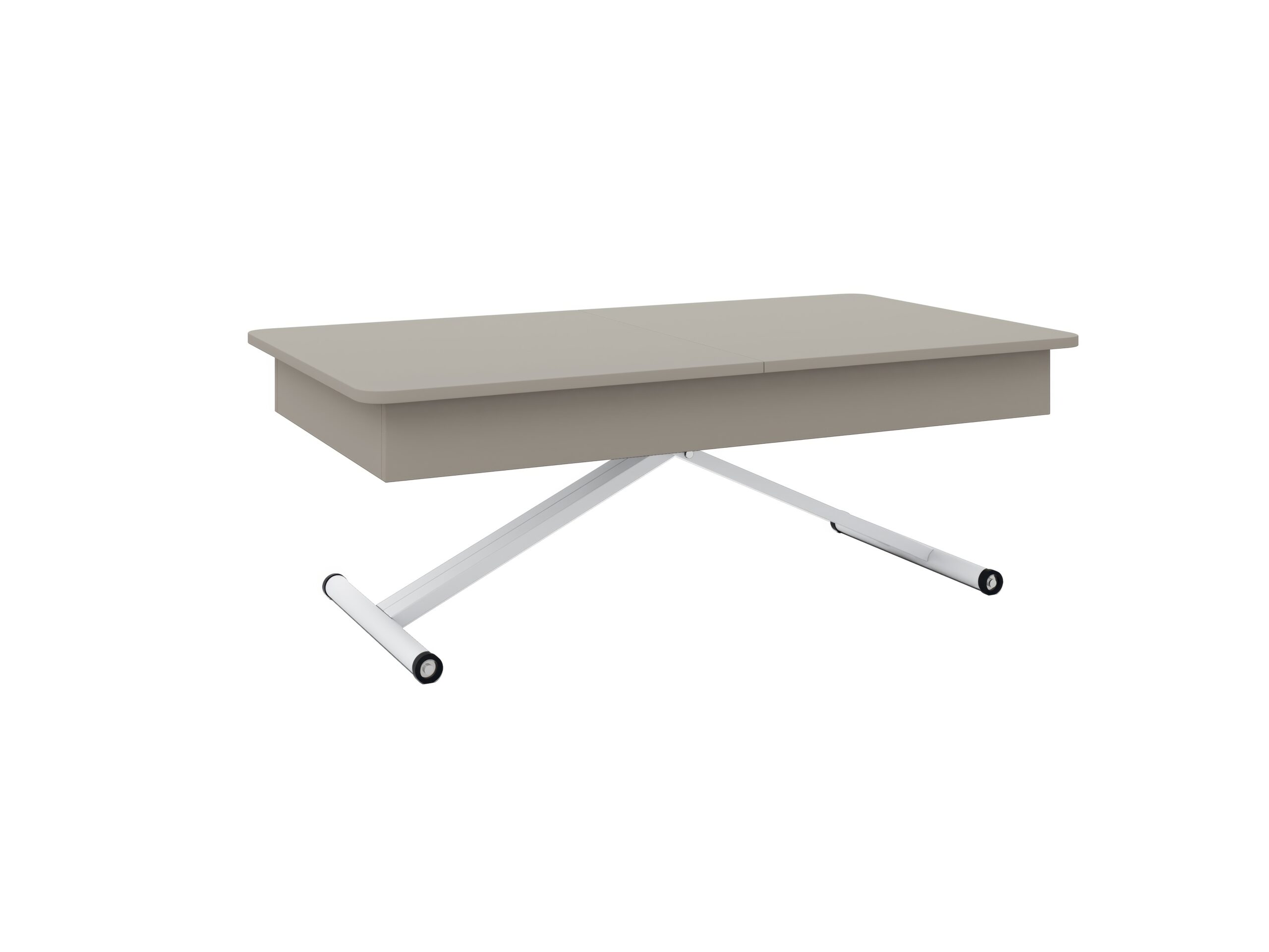 с бяла основа Разтегателна маса Мохито с повдигащ механизъм плот МДФ мат – цвят аметист грей