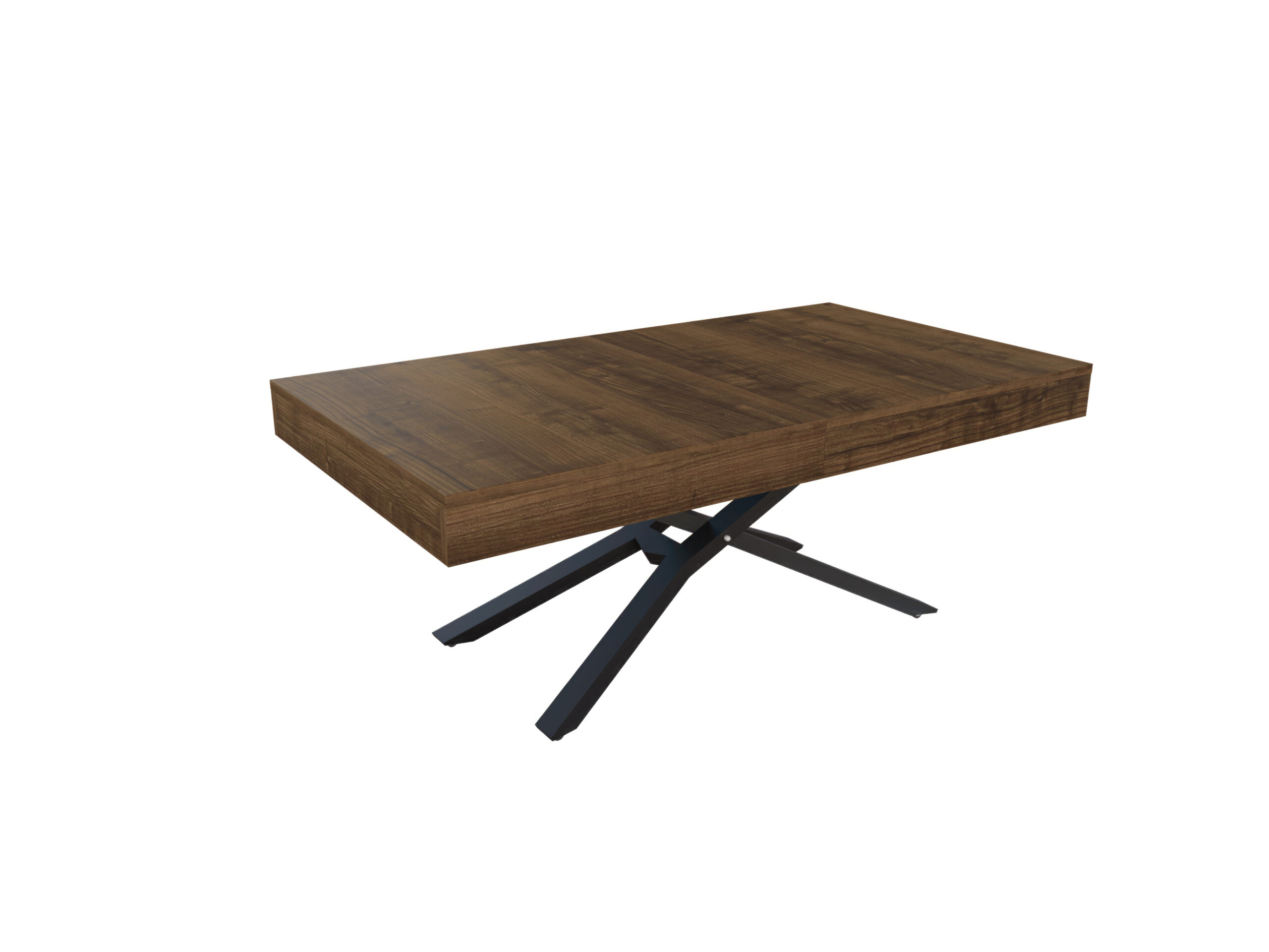 с черна основа Разтегателна маса Тоскана с повдигащ механизъм - дъб масима