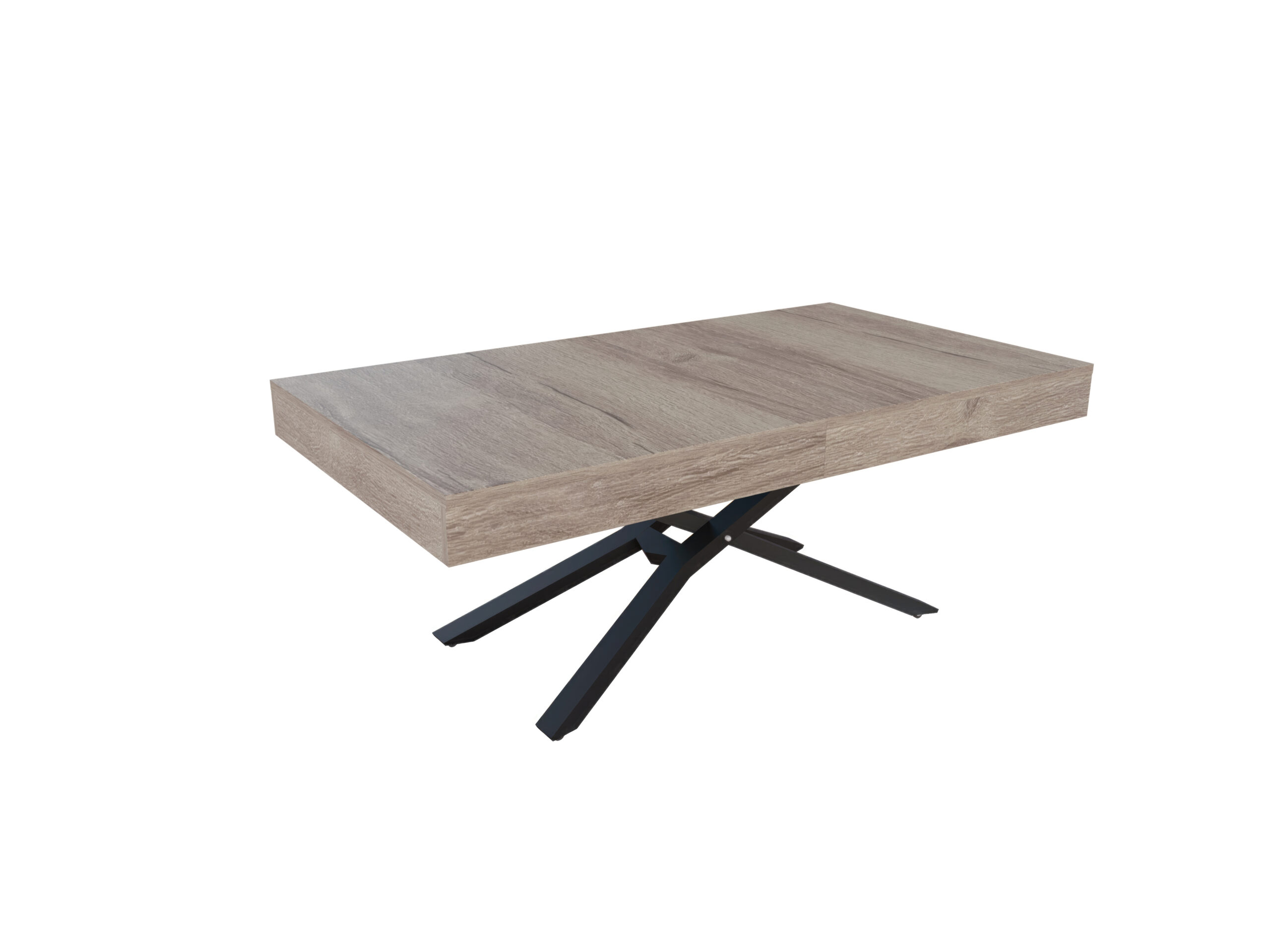 с черна основа Разтегателна маса Тоскана с повдигащ механизъм - малта фрезе