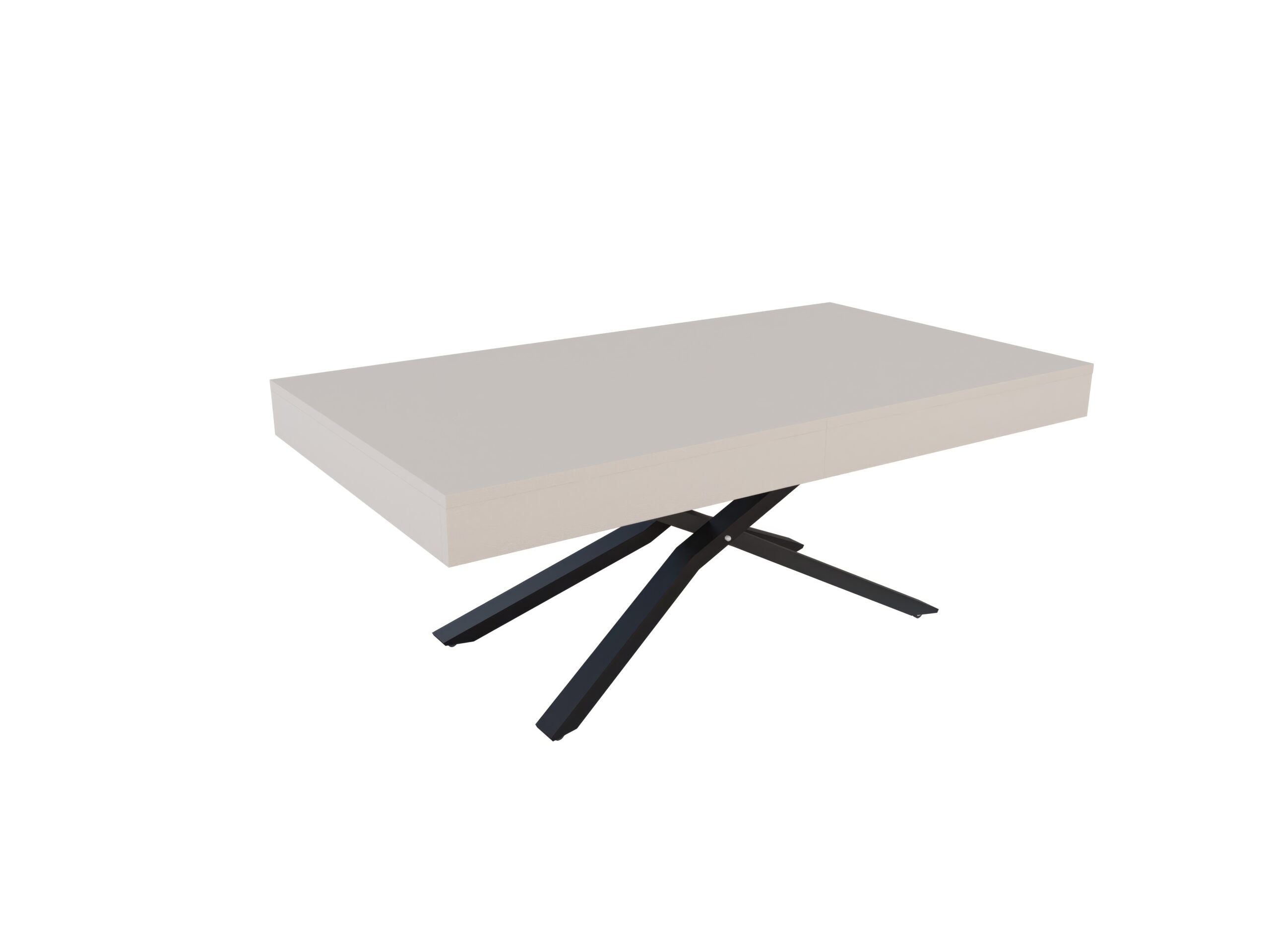 с черна основа Разтегателна маса Тоскана с повдигащ механизъм - кашмир